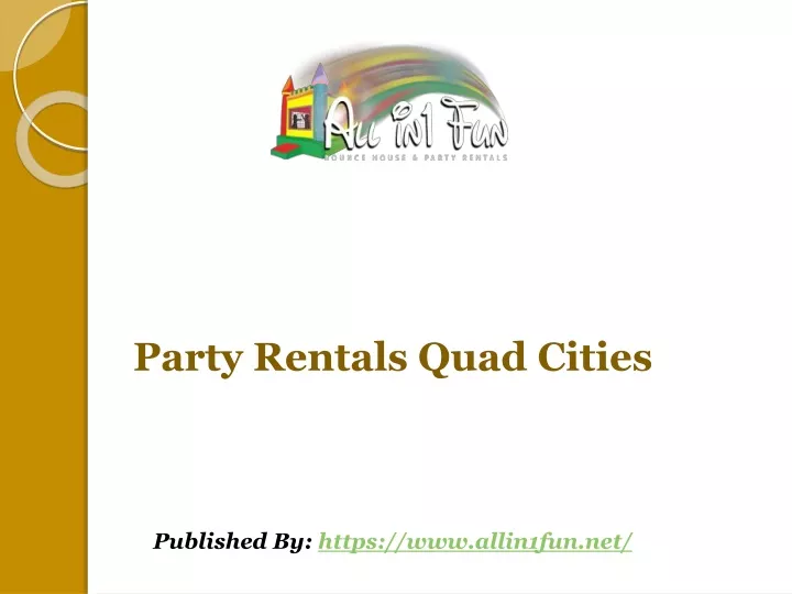 party rentals quad cities published by https