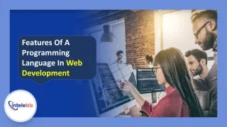 Features Of A Programming Language In Web Development