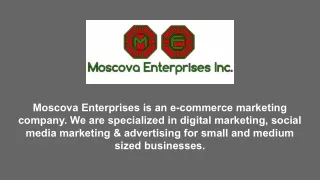 Ecommerce Management Company - Moscova Enterprises