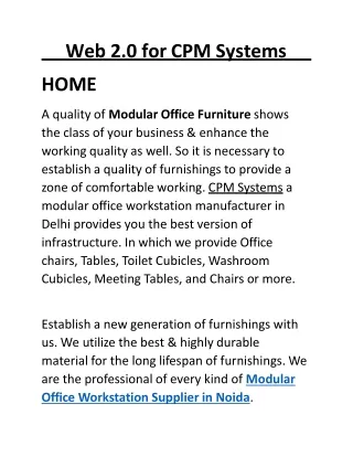 Modular Office Workstation Supplier In Delhi