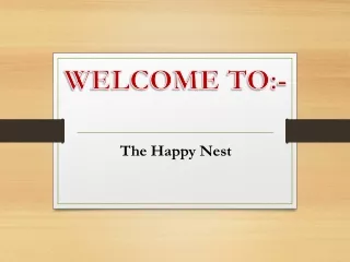 welcome to
