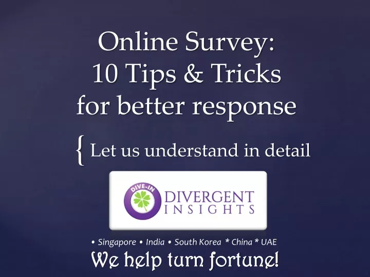 online survey 10 tips tricks for better response