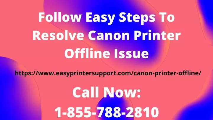 follow easy steps to resolve canon printer