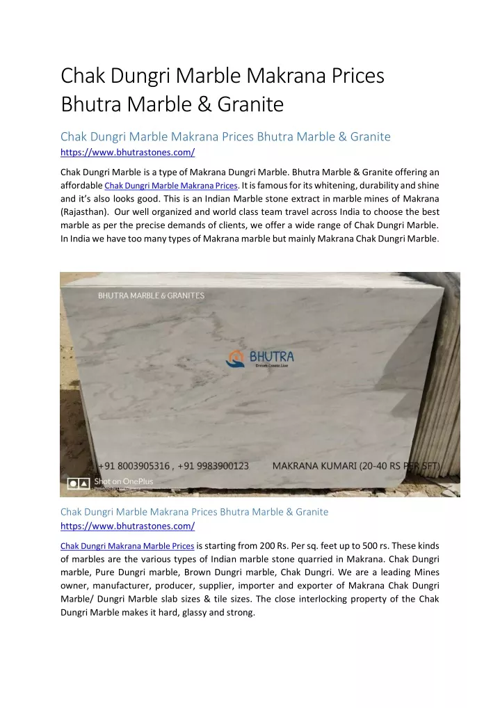chak dungri marble makrana prices bhutra marble