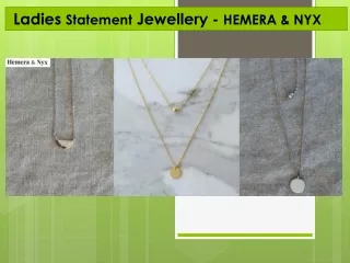  Ladies Statement Jewellery - HEMERA & NYX