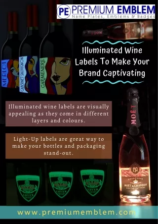 illuminated wine labels to make your brand