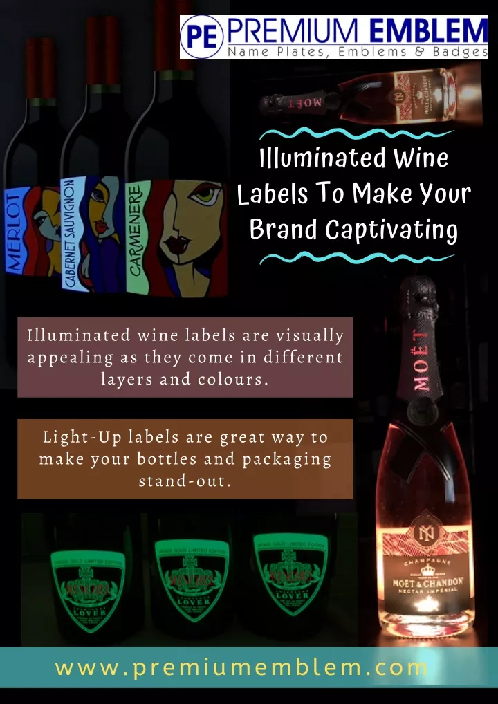 illuminated wine labels to make your brand