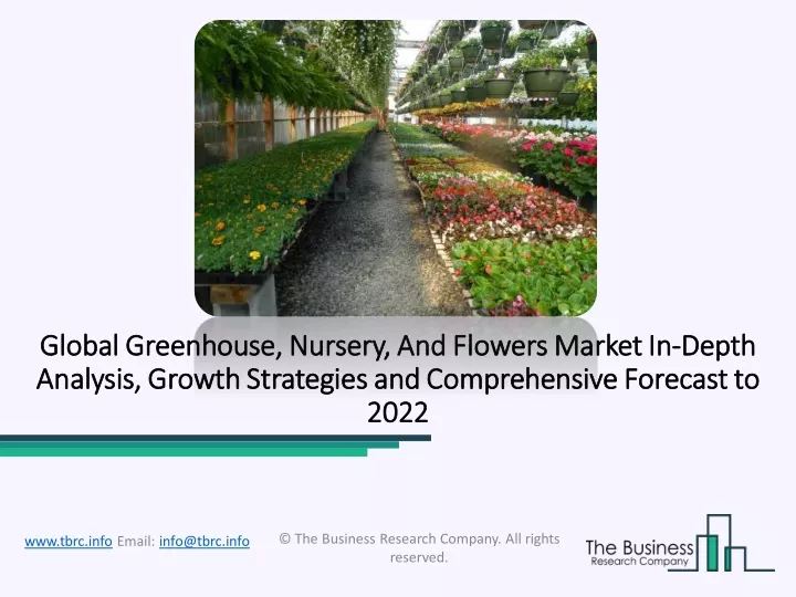 global greenhouse nursery and flowers market
