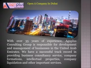 Open A Company In Dubai