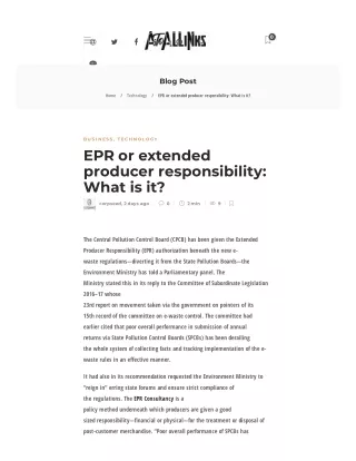 What Can You Do About Extended Producer Responsibility (EPR) Right Now