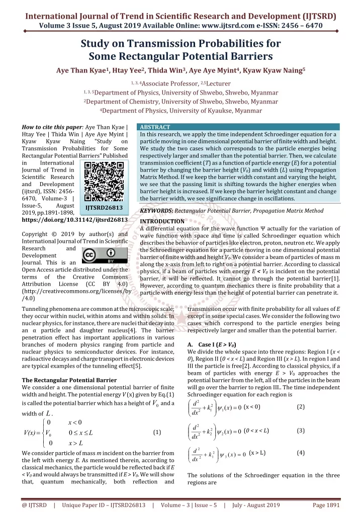 international journal of trend in scientific