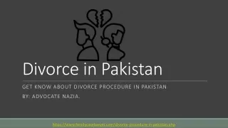 Simple Procedure For Divorce Process in Pakistan