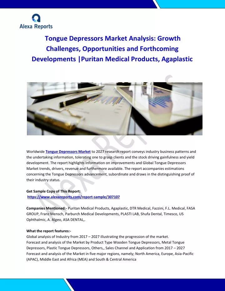 tongue depressors market analysis growth
