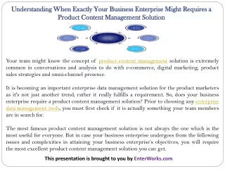 understanding when exactly your business