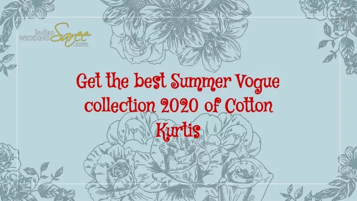 get the best summer vogue collection 2020