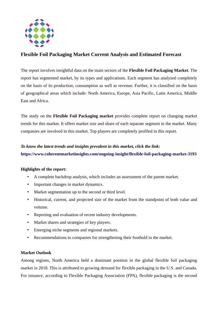 flexible foil packaging market current analysis