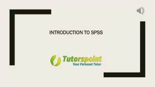 Introduction to SPSS