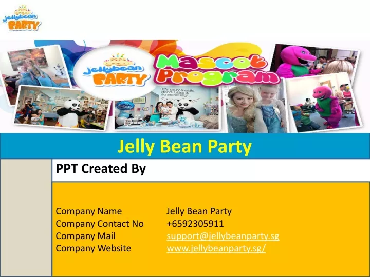 jelly bean party ppt created by