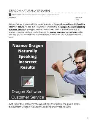 Nuance Dragon Support