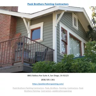 peek brothers painting contractors
