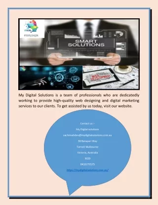 my digital solutions is a team of professionals