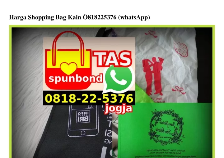 harga shopping bag kain 818225376 whatsapp