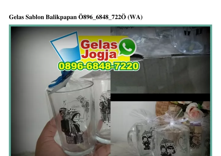 gelas sablon balikpapan 896 6848 722 wa