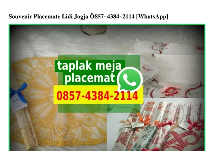 souvenir placemate lidi jogja 857 4384 2114