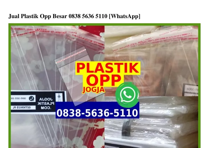 jual plastik opp besar 0838 5636 5110 whatsapp