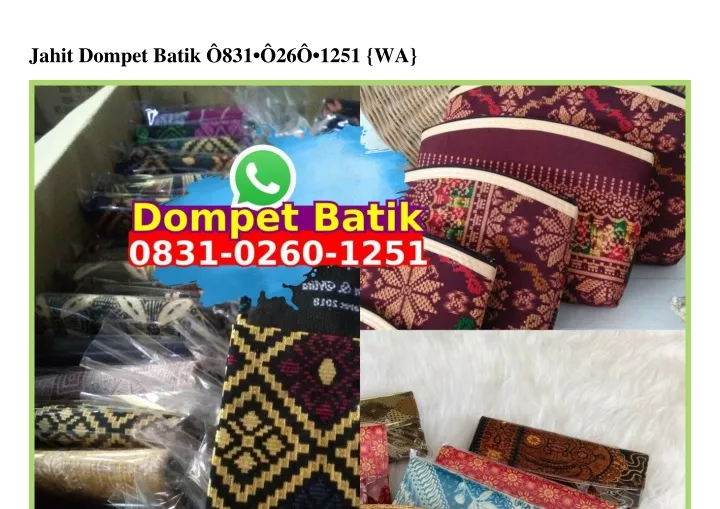 jahit dompet batik 831 26 1251 wa