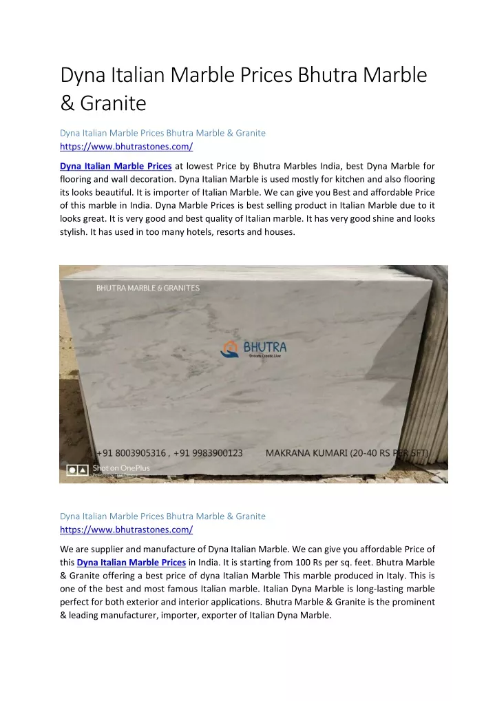 dyna italian marble prices bhutra marble granite