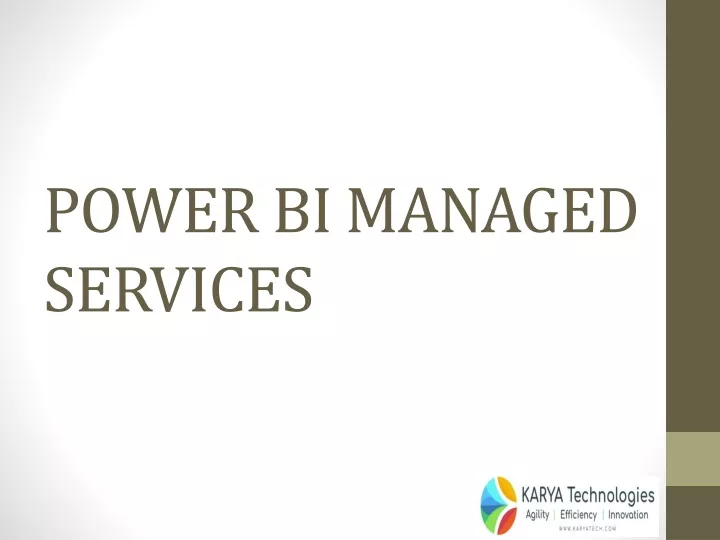 power bi managed services