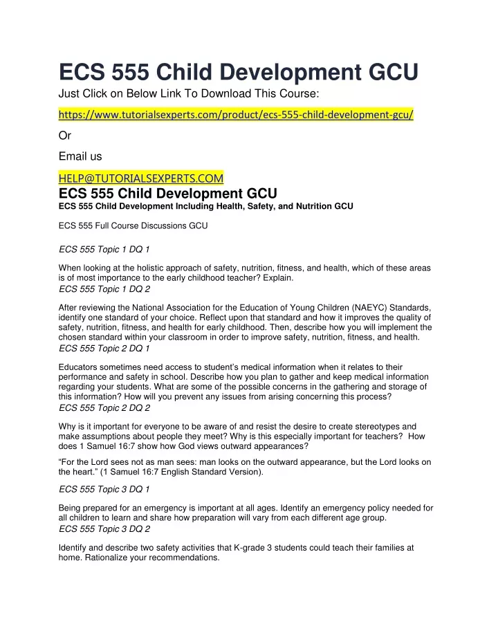 ecs 555 child development gcu just click on below