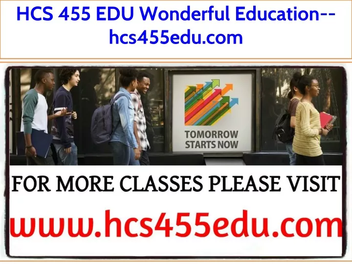 hcs 455 edu wonderful education hcs455edu com