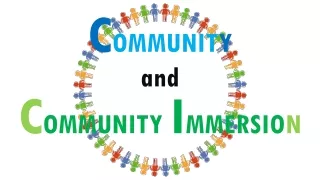 c ommunit y and c ommunity i mmersio n