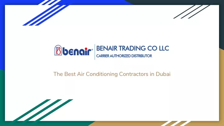 the best air conditioning contractors in dubai