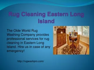 Rug Cleaning Eastern Long Island