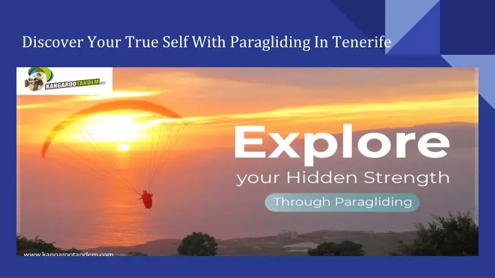 discover your true self with paragliding in tenerife