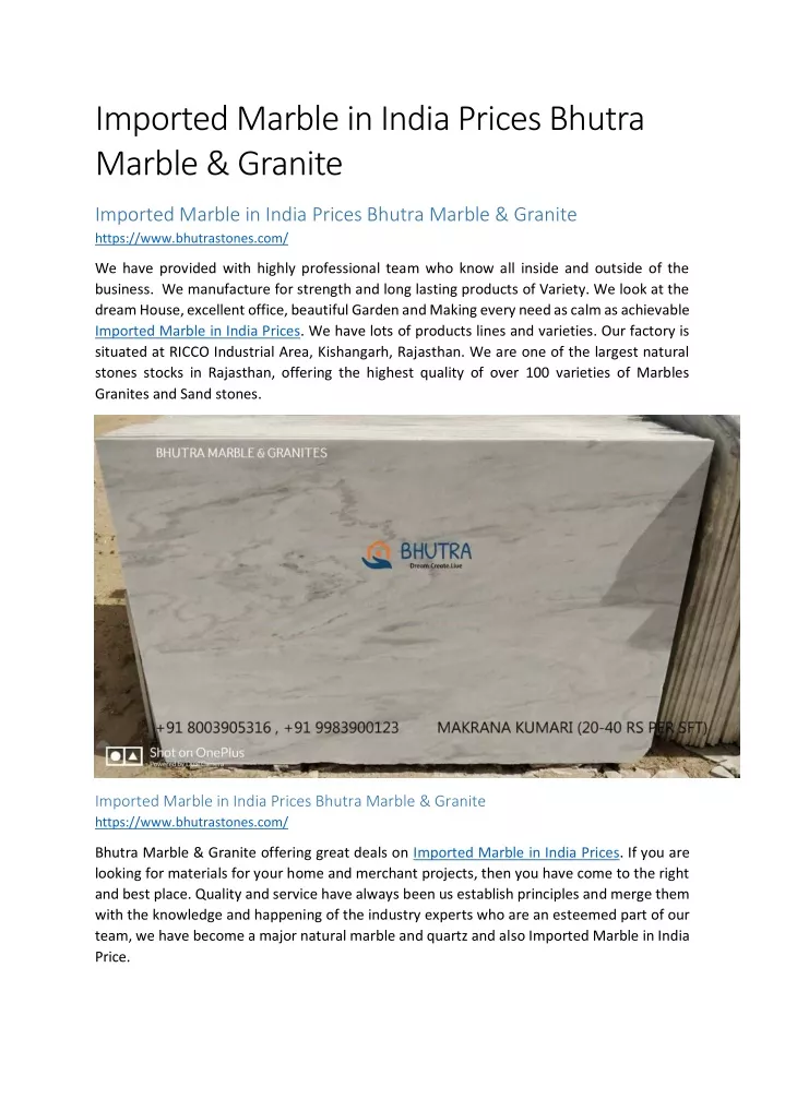 imported marble in india prices bhutra marble