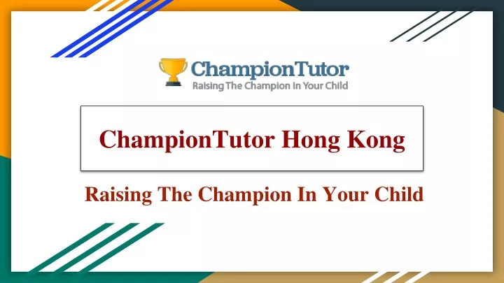 championtutor hong kong