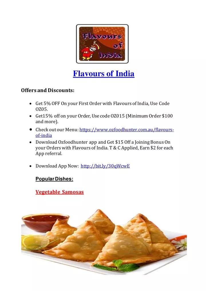flavours of india