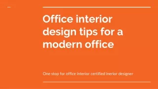 Best Office Interior Design Services