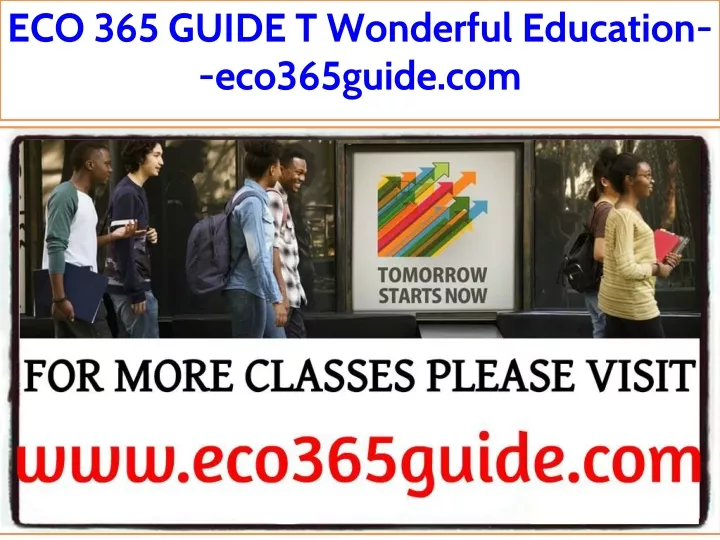 eco 365 guide t wonderful education eco365guide