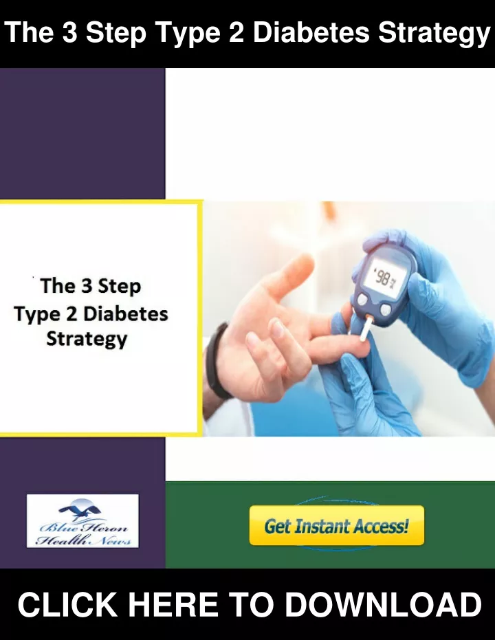 the 3 step type 2 diabetes strategy