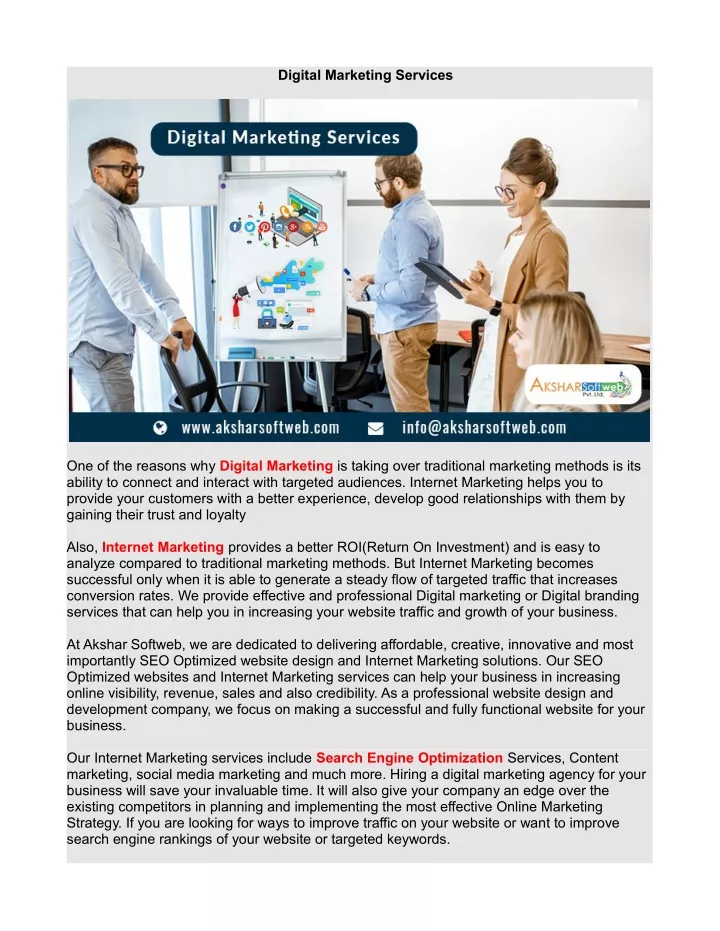 digital marketing services