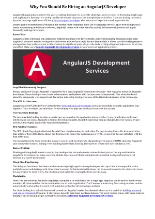 why you should be hiring an angularjs developer