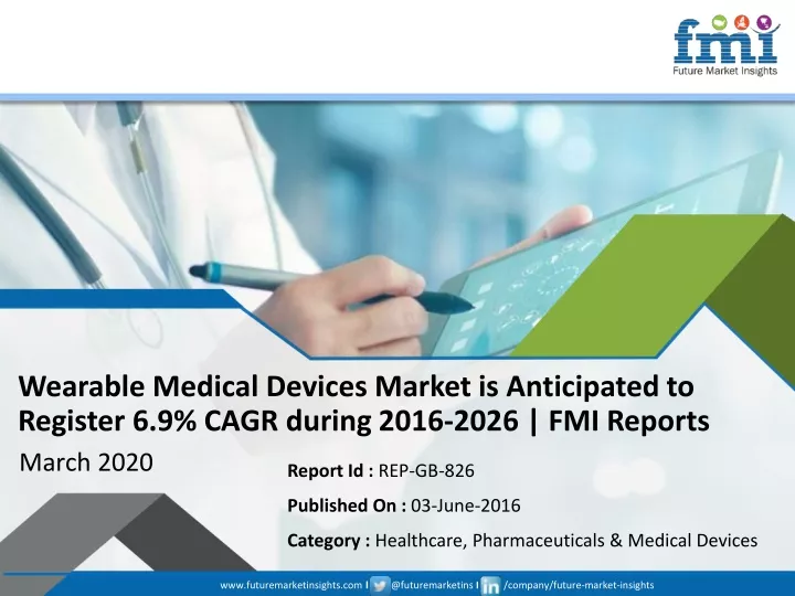 wearable medical devices market is anticipated