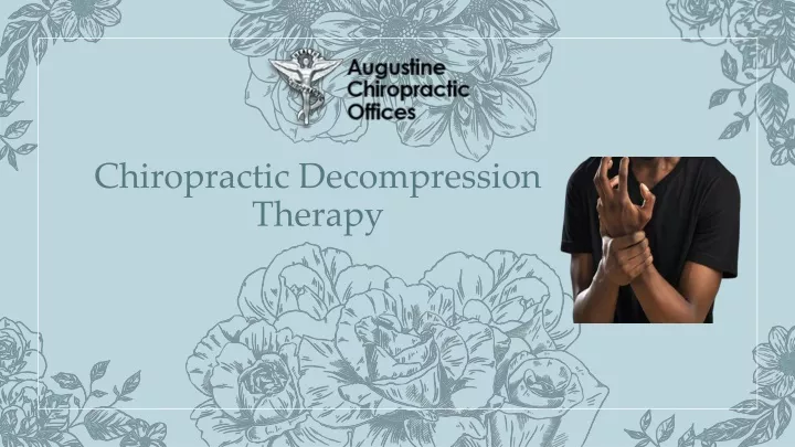 chiropractic decompression therapy