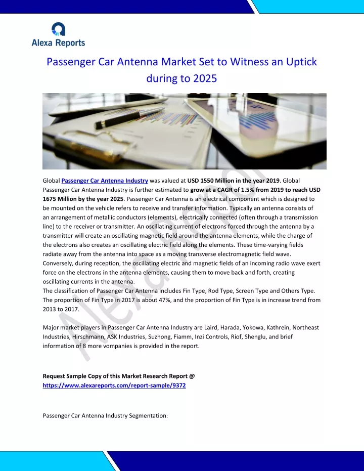 passenger car antenna market set to witness