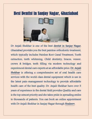 Best Dentist in Sanjay Nagar, Ghaziabad | HealServ